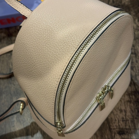 Borse in Pele Genuine Leather Elegant Pink Backpack - Picture 4 of 9